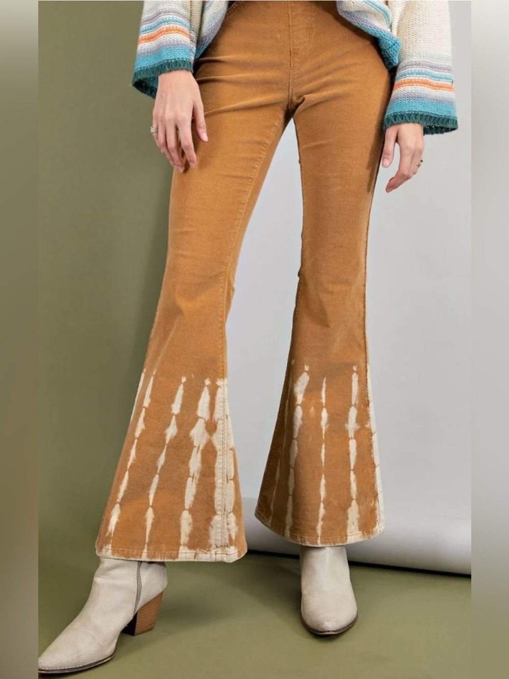 NWT Easel Pull On Tie-Dye Flare Pants